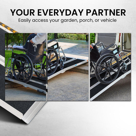 Buy Rigg High-grip Aluminium Portable Wheelchair Ramp 4ft discounted | Products On Sale Australia