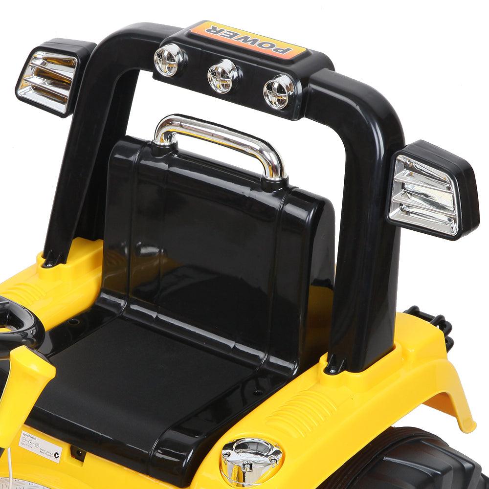 Buy Rigo Kids Electric Ride On Car Bulldozer Digger Loader Remote 6V Yellow discounted | Products On Sale Australia