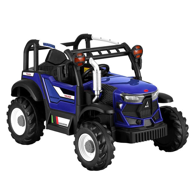 Buy Rigo Kids Electric Ride On Car Off Road Jeep Remote 12V Blue discounted | Products On Sale Australia