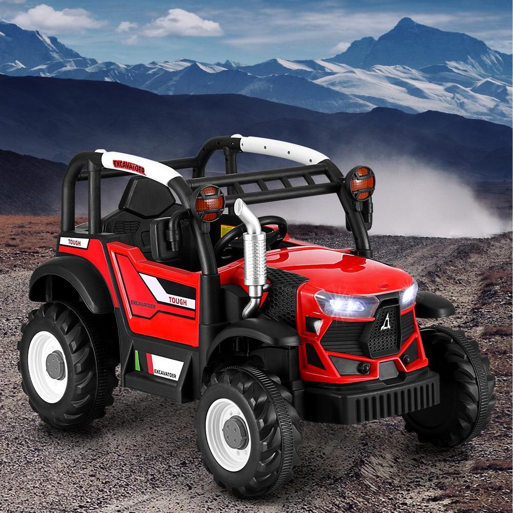 Buy Rigo Kids Electric Ride On Car Off Road Jeep Remote 12V Red discounted | Products On Sale Australia