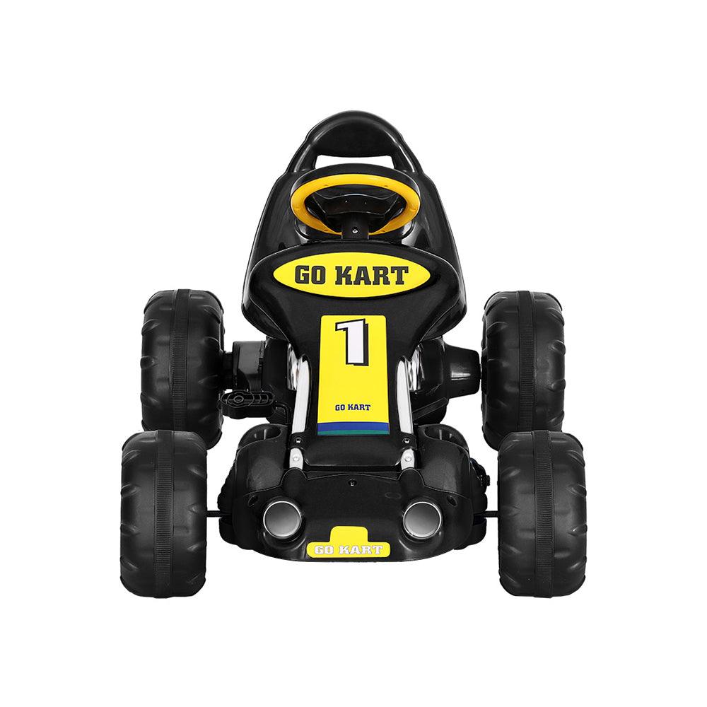 Buy Rigo Kids Pedal Go Kart Ride On Toys Racing Car Plastic Tyre Black discounted | Products On Sale Australia