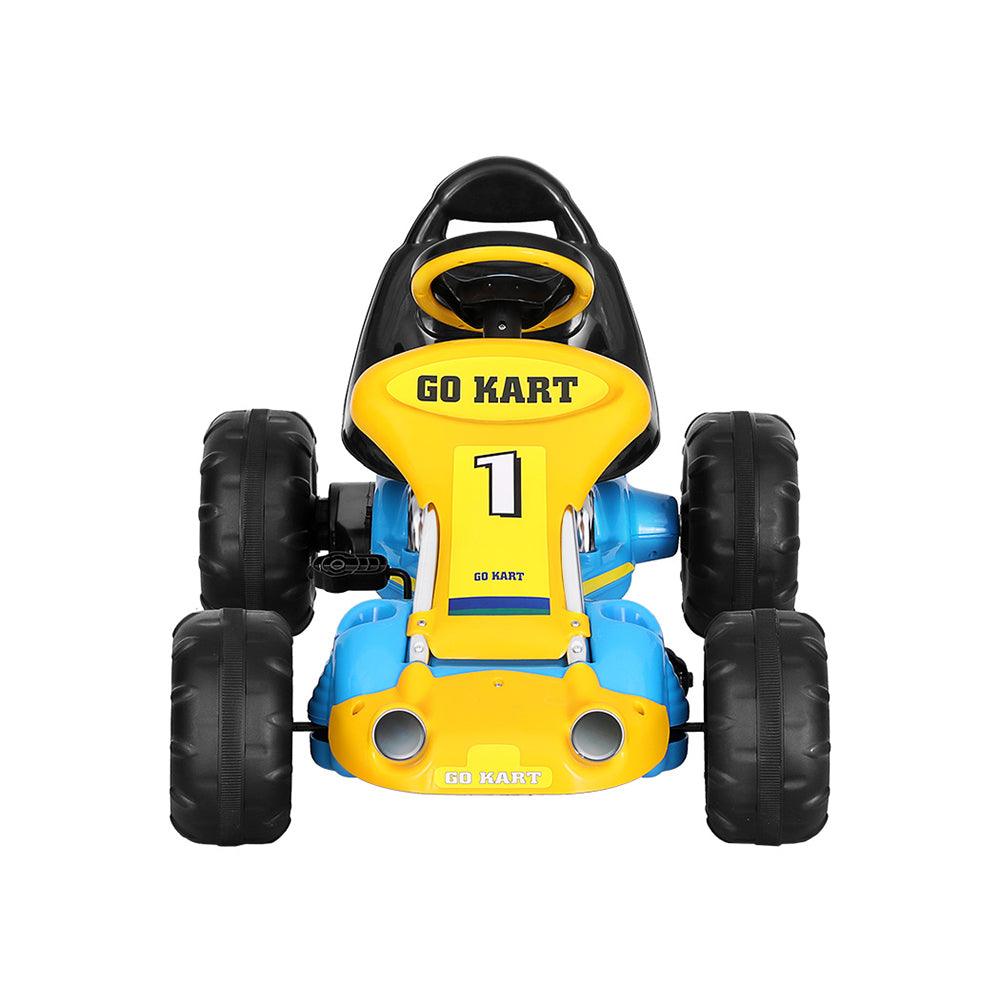 Buy Rigo Kids Pedal Go Kart Ride On Toys Racing Car Plastic Tyre Blue discounted | Products On Sale Australia