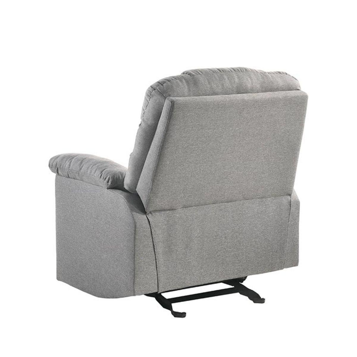 Buy Rocking Recliner Chair Swing Glider Light Grey Fabric discounted | Products On Sale Australia