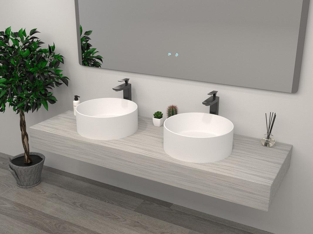 Buy Round Cast stone - Solid Surface Basin 450mm discounted | Products On Sale Australia