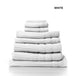 Buy Royal Comfort Eden Egyptian Cotton 600GSM 8 Piece Luxury Bath Towels Set - White discounted | Products On Sale Australia