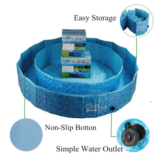 Buy S Dog Swimming Pool - Chill Out Plastic Pet Puppy Bath Splash Fun All For Paws discounted | Products On Sale Australia