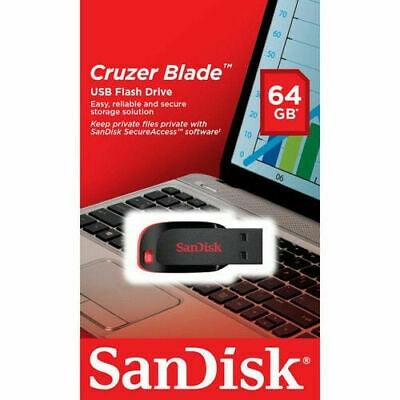 Buy Sandisk Cruzer Blade CZ50 64GB USB Flash Drive discounted | Products On Sale Australia