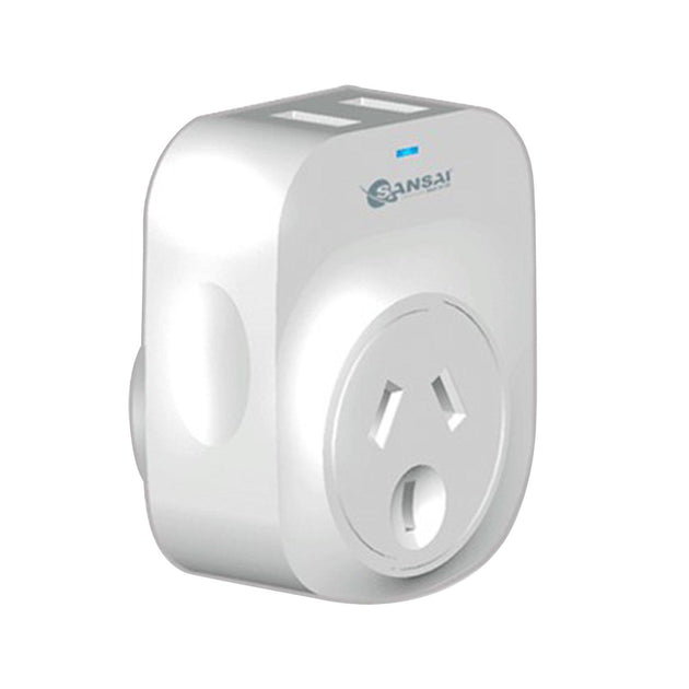 Buy Sansai Travel Adaptor 2 X USB - Europe discounted | Products On Sale Australia