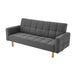 Buy Sarantino 3-Seater Fabric Sofa Bed Futon - Dark Grey discounted | Products On Sale Australia