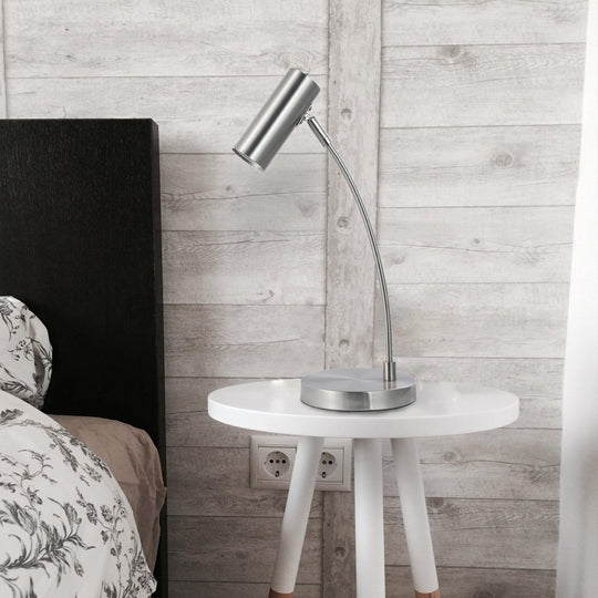 Buy Sarla Table Lamp - Satin Chrome discounted | Products On Sale Australia