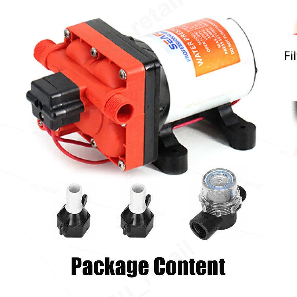 Buy Seaflo 55PSI Pressure 12V Water Pump 11.3LPM For Caravan RV Boat Camper Trailer discounted | Products On Sale Australia