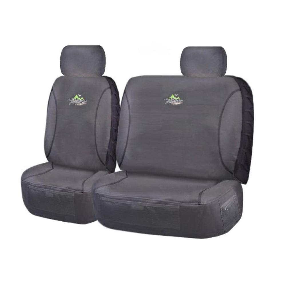 Buy Seat Covers for MITSUBISHI TRITON ML-MN SERIES 06/ 2006 ? 2015 SINGLE CAB CHASSIS FRONT BUCKET + _ BENCH CHARCOAL TRAILBLAZER discounted | Products On Sale Australia