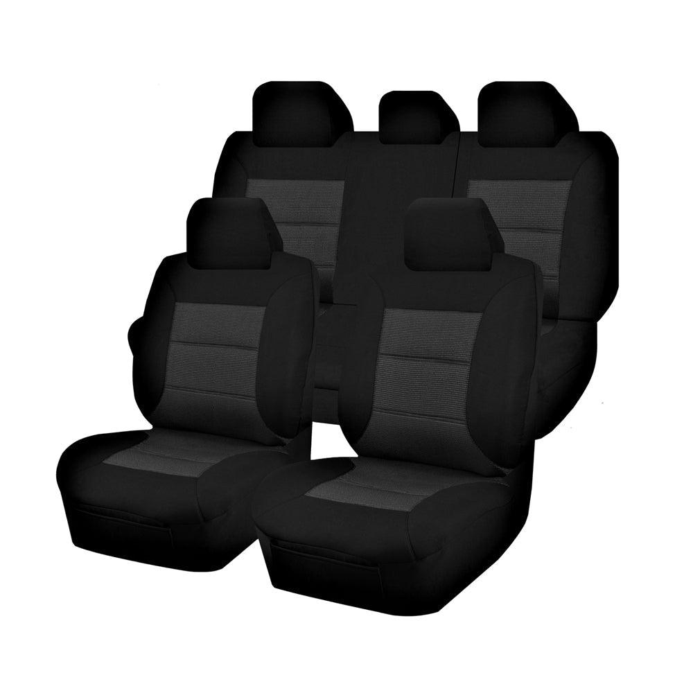 Buy Seat Covers for TOYOTA C-HR NGX10-50R 12/2016 - ON 4X4 SUV / WAGON 5 SEATERS FR BLACK PREMIUM discounted | Products On Sale Australia