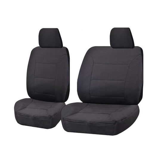 Buy Seat Covers for TOYOTA HILUX KUN16R SERIES 04/2005 - 06/2015 SINGLE / DUAL CAB UTILITY FRONT BUCKET + _ BENCH CHARCOAL CHALLENGER discounted | Products On Sale Australia