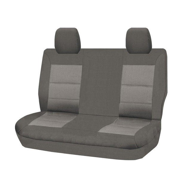 Buy Seat Covers for TOYOTA LANDCRUISER 70 SERIES VDJ 05/2007 - ON DUAL CAB REAR BENCH GREY PREMIUM discounted | Products On Sale Australia