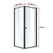 Buy Semi Frameless Shower Screen (74~82)x 195cm & (89~92)x 195cm Side AS/NZS Glass discounted | Products On Sale Australia