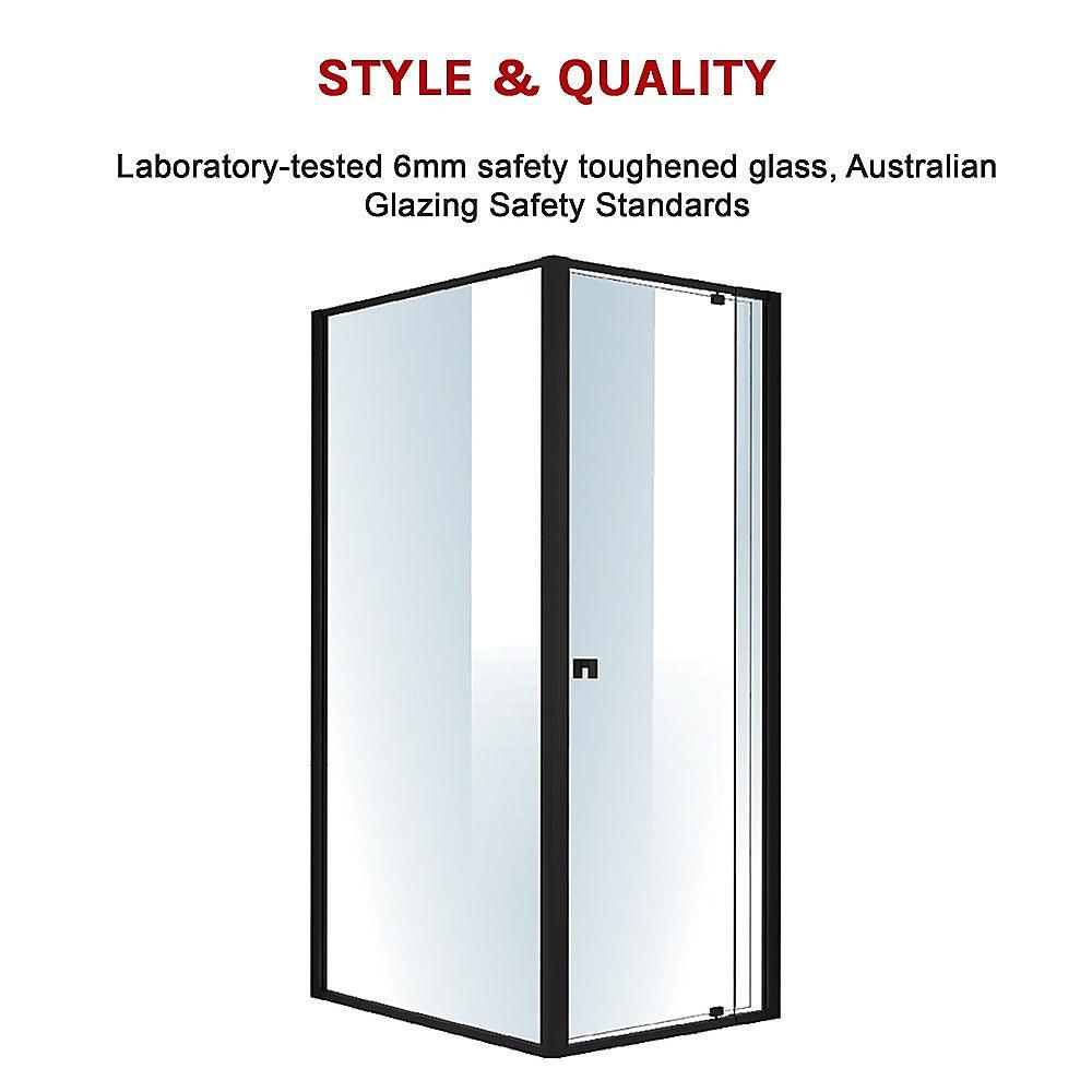 Buy Semi Frameless Shower Screen (74~82)x 195cm & (98~101)x 195cm Side AS/NZS Glass discounted | Products On Sale Australia