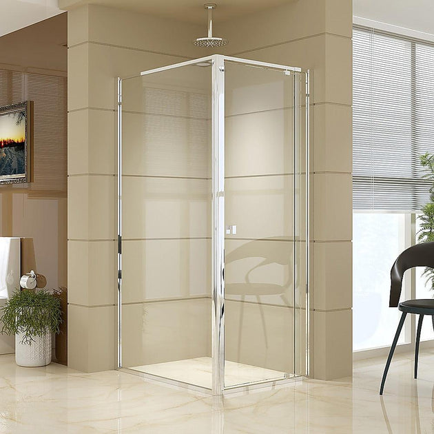 Semi Frameless Shower Screen (74~82)x 195cm & (98~101)x 195cm Side AS/NZS Glass Products On Sale Australia | Furniture > Bathroom Category