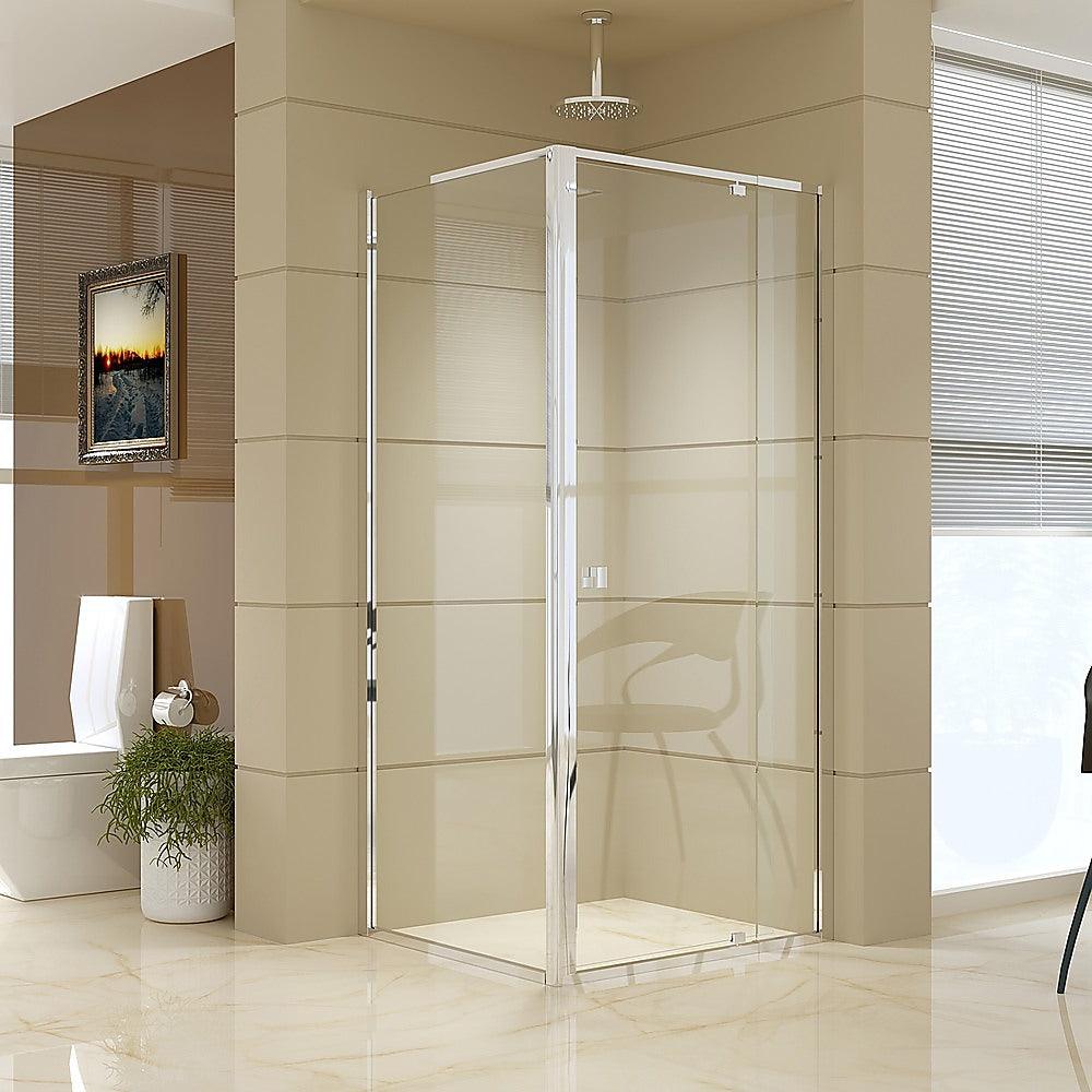 Buy Semi Frameless Shower Screen (82~90)x 195cm & (77~80)x 195cm Side AS/NZS Glass discounted | Products On Sale Australia