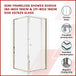 Buy Semi Frameless Shower Screen (82~90)x 195cm & (77~80)x 195cm Side AS/NZS Glass discounted | Products On Sale Australia