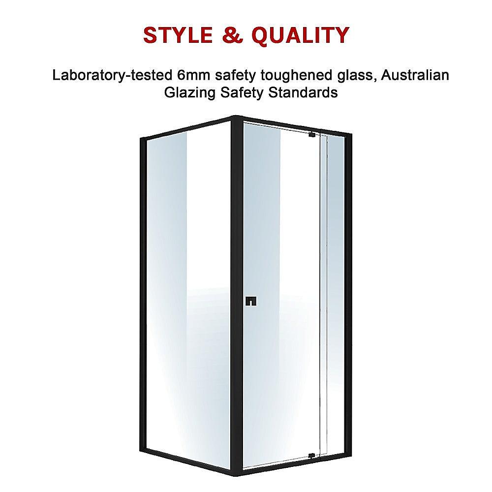 Buy Semi Frameless Shower Screen (82~90)x 195cm & (89~92)x 195cm Side AS/NZS Glass discounted | Products On Sale Australia