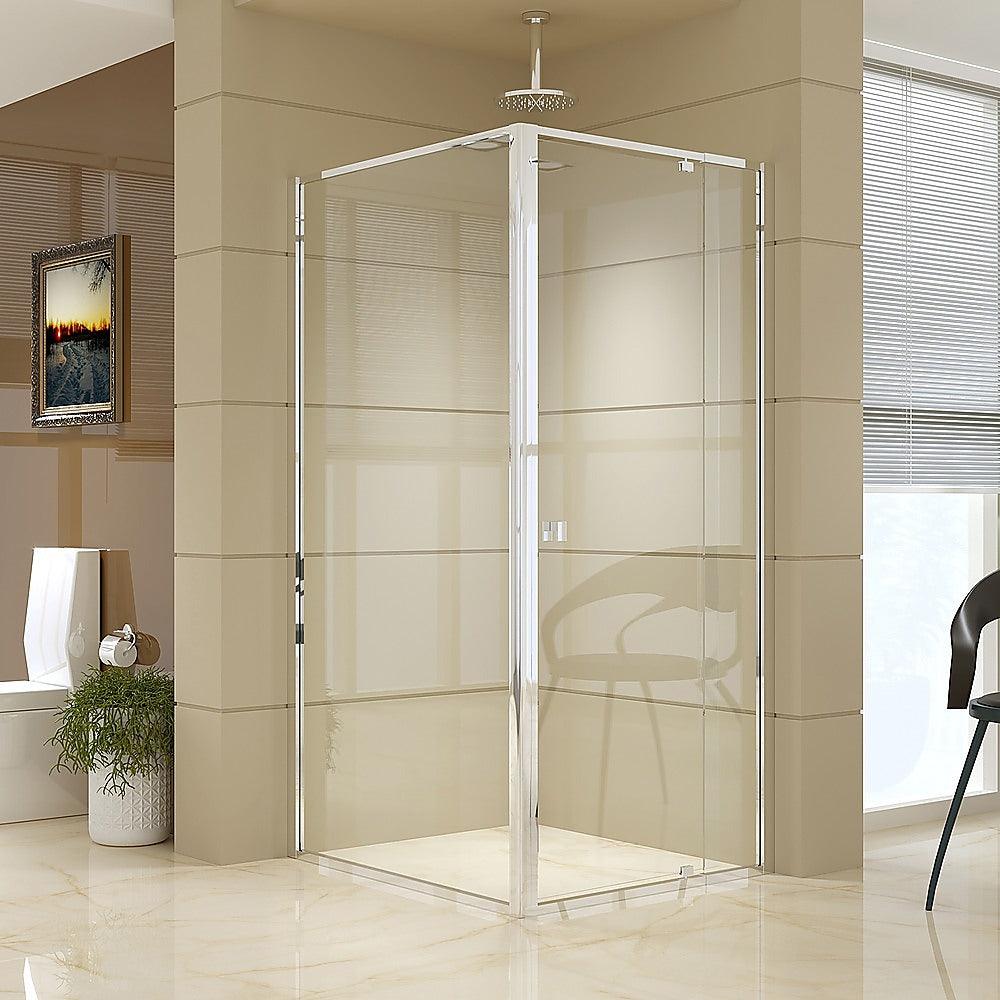 Buy Semi Frameless Shower Screen (82~90)x 195cm & (98~101)x 195cm Side AS/NZS Glass discounted | Products On Sale Australia