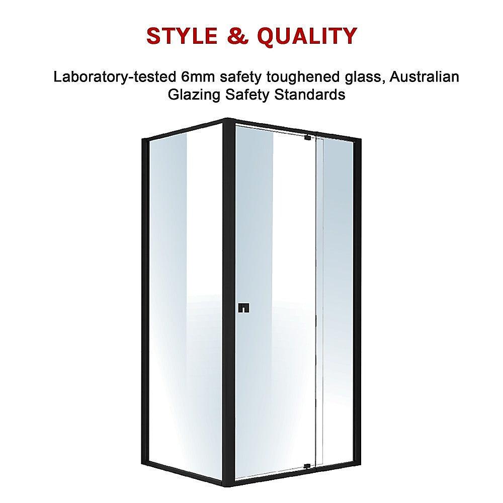 Buy Semi Frameless Shower Screen (98~106)x 195cm & (77~80)x 195cm Side AS/NZS Glass discounted | Products On Sale Australia