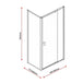 Buy Semi Frameless Shower Screen (98~106)x 195cm & (77~80)x 195cm Side AS/NZS Glass discounted | Products On Sale Australia