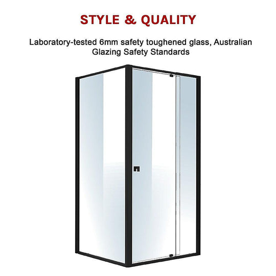 Buy Semi Frameless Shower Screen (98~106)x 195cm & (89~92)x 195cm Side AS/NZS Glass discounted | Products On Sale Australia