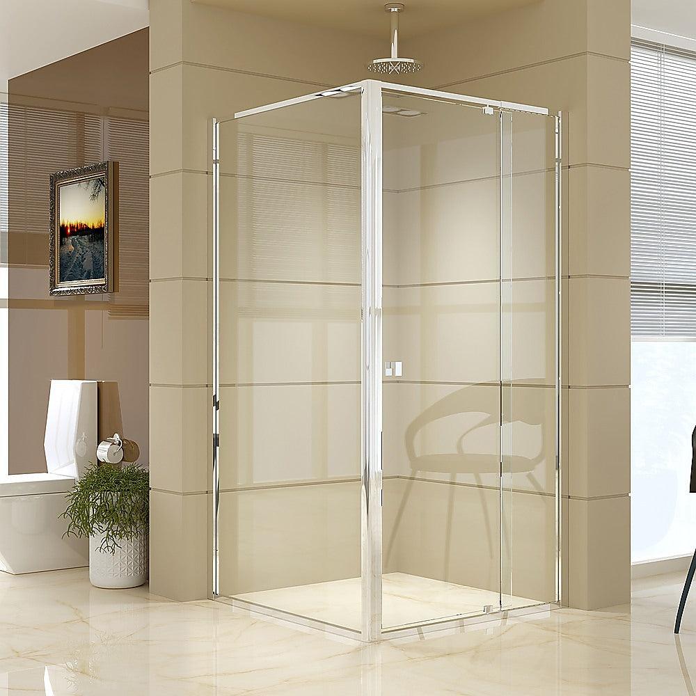 Buy Semi Frameless Shower Screen (98~106)x 195cm & (98~101)x 195cm Side AS/NZS Glass discounted | Products On Sale Australia