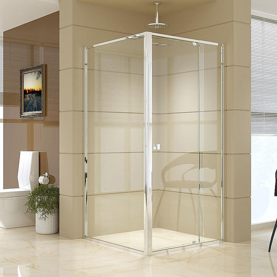 Buy Semi Frameless Shower Screen (98~106)x 195cm & (98~101)x 195cm Side AS/NZS Glass discounted | Products On Sale Australia