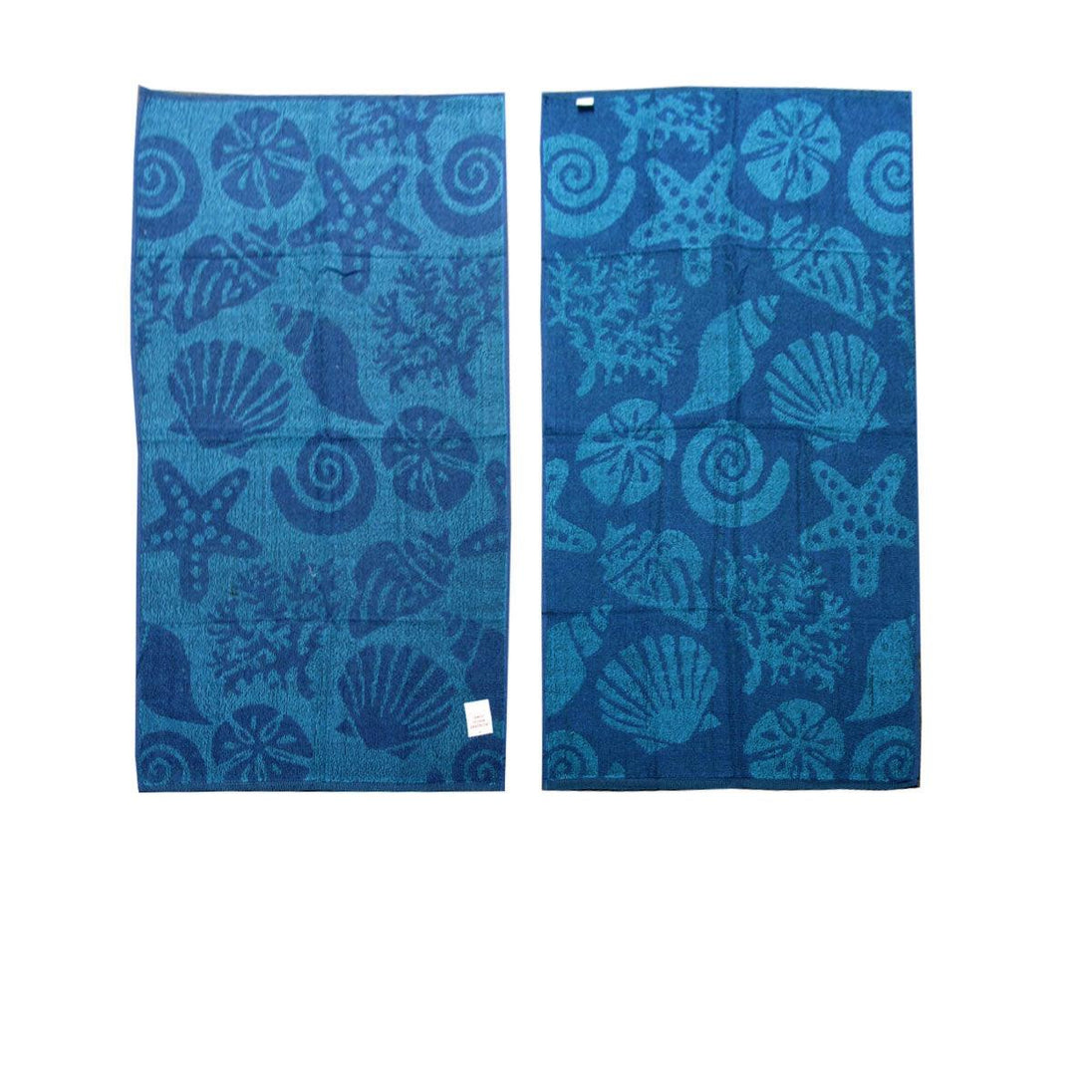 Buy Set of 4 Imperfect Jacquard Terry Beach Towels Star Fish discounted | Products On Sale Australia