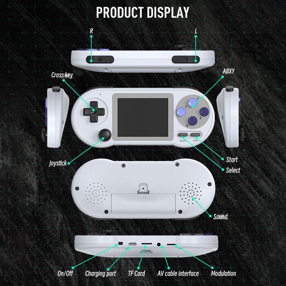 Buy SF2000 3inch IPS Handheld Game Console Built-in 6000 Games Retro Games FC/SFC AU discounted | Products On Sale Australia