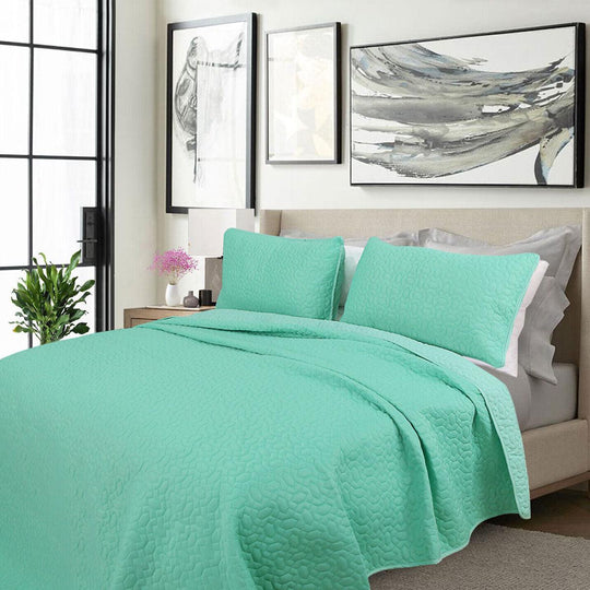 Buy Shangri La 2000TC Carnival Glass Cooling Embroidered 3 Pcs Comforter Set Queen discounted | Products On Sale Australia