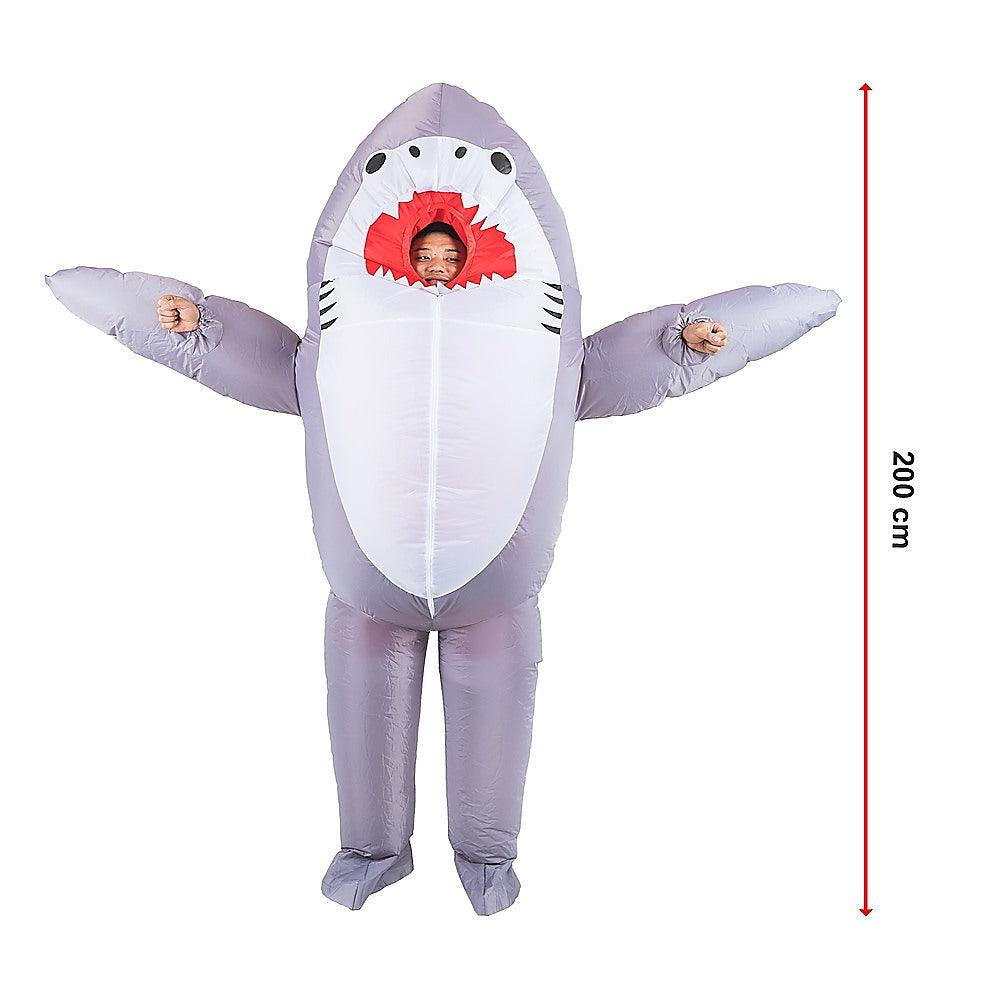 Buy Shark Fancy Dress Fan Inflatable Costume Suit discounted | Products On Sale Australia