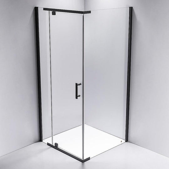 Buy Shower Screen 1000x700x1900mm Framed Safety Glass Pivot Door By Della Francesca discounted | Products On Sale Australia