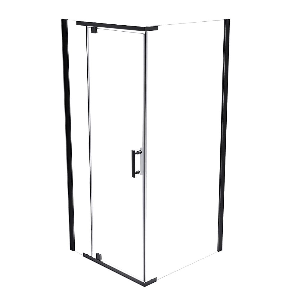 Buy Shower Screen 1000x700x1900mm Framed Safety Glass Pivot Door By Della Francesca discounted | Products On Sale Australia