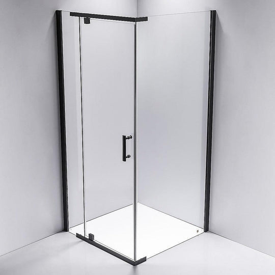 Buy Shower Screen 1000x700x1900mm Framed Safety Glass Pivot Door By Della Francesca discounted | Products On Sale Australia