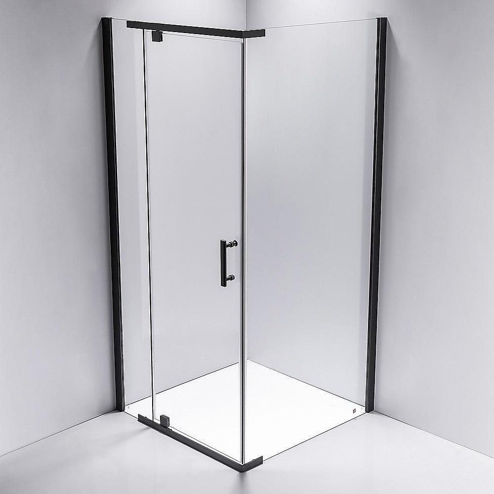 Buy Shower Screen 1000x800x1900mm Framed Safety Glass Pivot Door By Della Francesca discounted | Products On Sale Australia