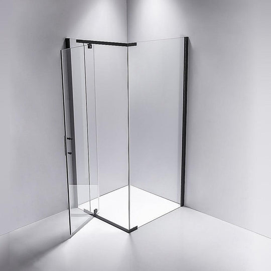 Buy Shower Screen 1200x1000x1900mm Framed Safety Glass Pivot Door By Della Francesca discounted | Products On Sale Australia