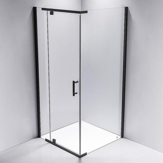 Buy Shower Screen 1200x900x1900mm Framed Safety Glass Pivot Door By Della Francesca discounted | Products On Sale Australia