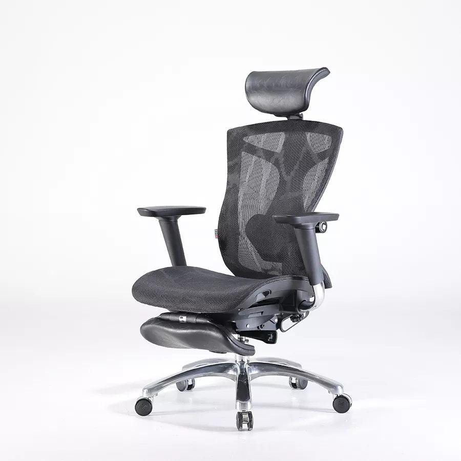 Buy Sihoo Ergonomic Office Chair V1 4D Adjustable High-Back Breathable With Footrest And Lumbar Support Grey discounted | Products On Sale Australia