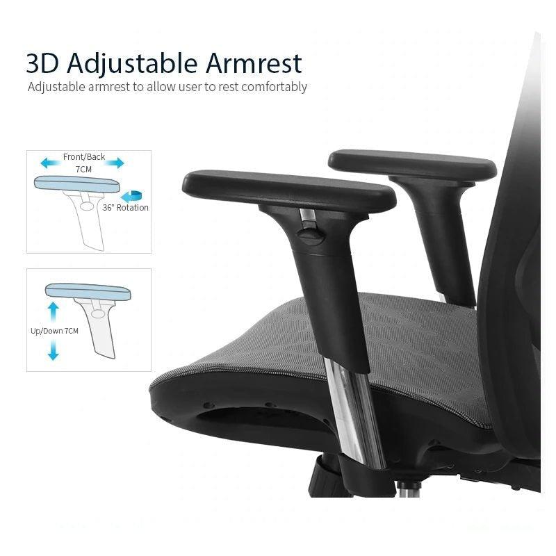 Buy Sihoo M57 Ergonomic Office Chair, Computer Chair Desk Chair High Back Chair Breathable,3D Armrest and Lumbar Support Black with Footrest discounted | Products On Sale Australia