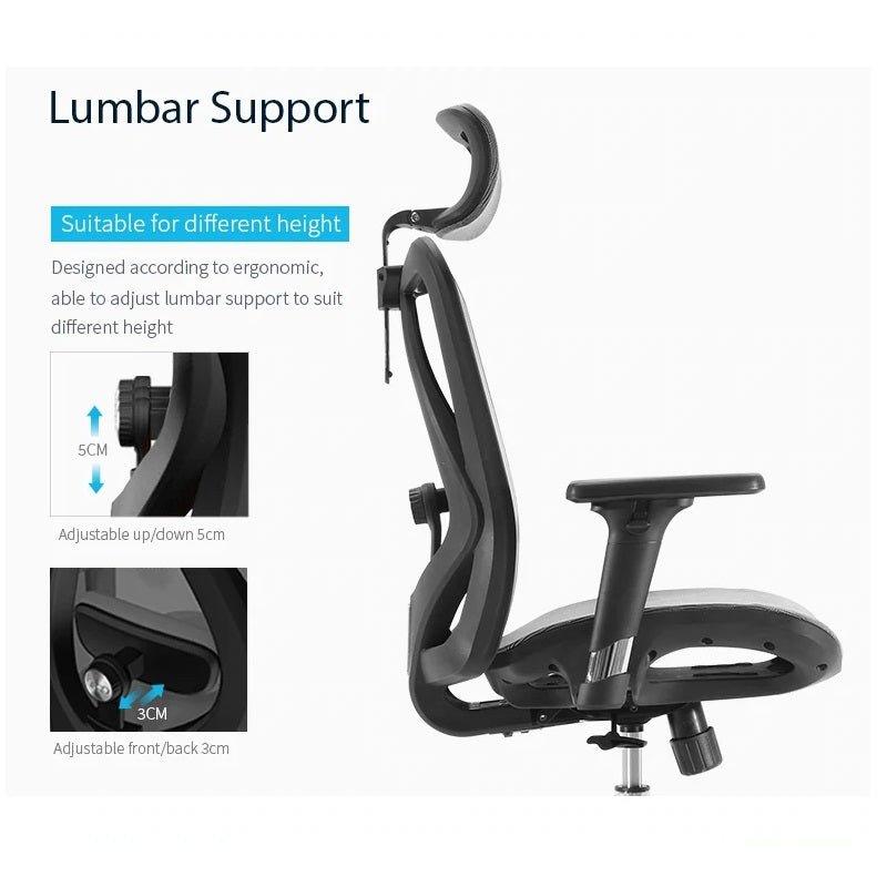 Buy Sihoo M57 Ergonomic Office Chair, Computer Chair Desk Chair High Back Chair Breathable,3D Armrest and Lumbar Support Black with Footrest discounted | Products On Sale Australia