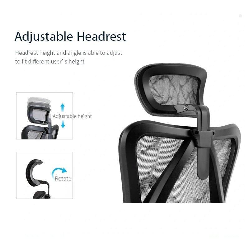 Buy Sihoo M57 Ergonomic Office Chair, Computer Chair Desk Chair High Back Chair Breathable,3D Armrest and Lumbar Support Black with Footrest discounted | Products On Sale Australia