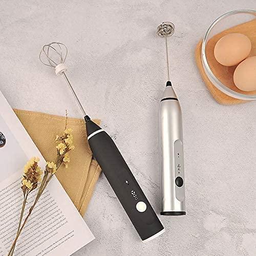 Buy Silver Rechargeable Electric Milk Frother Handheld (3 Speeds) discounted | Products On Sale Australia