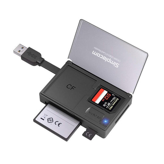 Buy Simplecom CR309 3-Slot SuperSpeed USB 3.0 Card Reader with Card Storage Case discounted | Products On Sale Australia