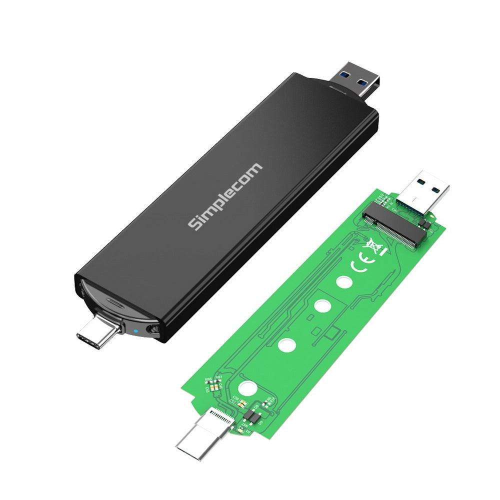 Buy Simplecom SE522 NVMe / SATA M.2 SSD to USB 3.2 Gen 2 Dual USB Connector Enclosure discounted | Products On Sale Australia