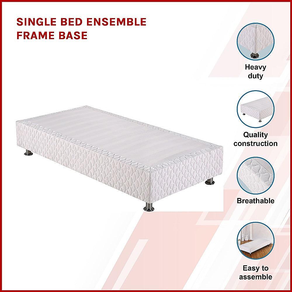 Buy Single Bed Ensemble Frame Base discounted | Products On Sale Australia