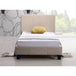 Buy Single Linen Fabric Bed Frame Beige discounted | Products On Sale Australia